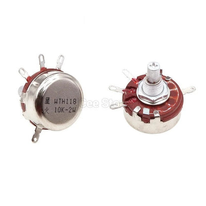 2Pcs WTH118 2W 1A Potentiometer 1K 2.2K 4.7K 10K 22K 47K 100K 470K 1M WTH118-2W