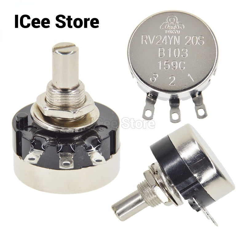 Potentiometer RV24YN20S B102 B202 B502 B103 B203 B503 B104 Ohm 1K 10K 20K 50K 100K 500K Ohm Potentiometer Adjustable Resistor