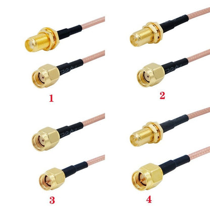 RG316 Cable SMA to SMA Connector RF Coaxial Jumper Pigtail Cable 10cm  For Radio Wifi 4G Antenna