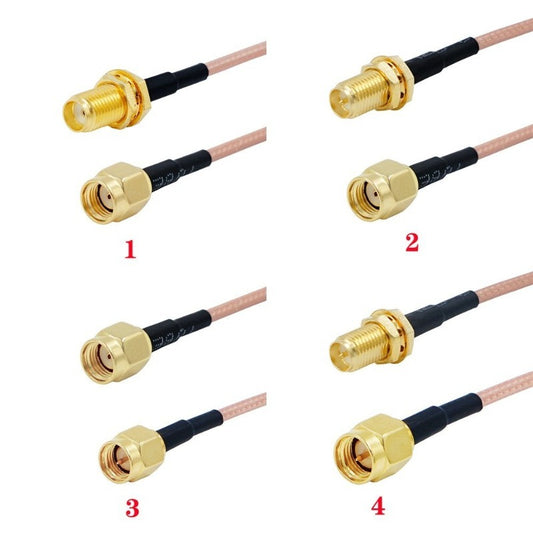 RG316 Cable SMA to SMA Connector RF Coaxial Jumper Pigtail Cable 10cm  For Radio Wifi 4G Antenna