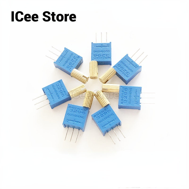 5Pcs 3296W Potentiometer Long Handle Big Handle High Precision Variable Resistor 20R-2M 20R 100R 200R 500R 1k 2k 5K 10K 20K 50K 100K 200k 500k