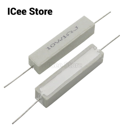 5Pcs 10W Cement Resistor 0.1R-10K 0.5R 1R 2R 3R 5R 8R 10R 15R 20R 25R 30R 47R 50R 100R 1K 3K 10K Ohm Power Resistor
