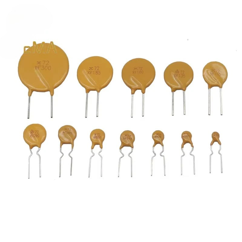 20Pcs Self Restore fuse PTC RXEF010/020/030/040/050/065/090/110/135/160/185/300 0.1A-3A 60V/72V PPTC