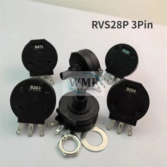 RVS28P Potentiometer for Welding Machine 3Pin RVS28 B102 B103 B223 B472 B474 B502 1K 5K 10K 100K 1M Original New