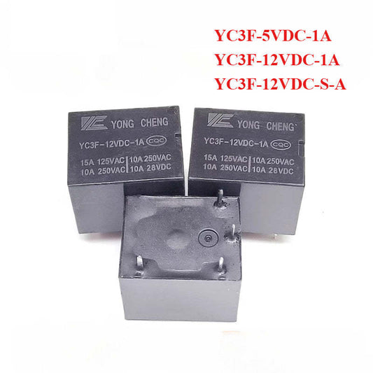 New Original Relay YC3F-5VDC-1A YC3F-12VDC-1A YC3F-12VDC-S-A 4Pin 10A T73 For Electric rice cooker hot water kettle