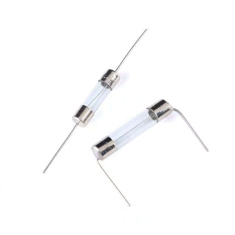 10Pcs 5*20mm Axial Glass Fuse Fast Blow 250V with Lead Wire 5*20 F 0.5A/1A/2A/3A/3.15A/4A/5A/6.3A/8A/10A/12A/15A The Fuse Tube