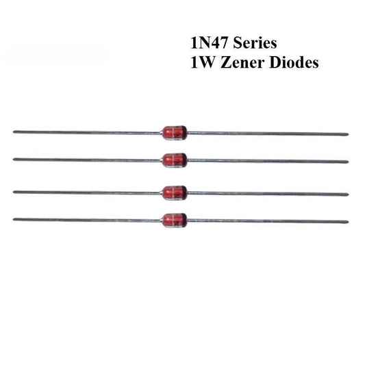 50Pcs 1N4727A 1N4728 1N4729 1N4730 1N4731 1N4732 1N4733 1N4734A DO-41 1W Zener Diodes - 3.3V To 5.6V Voltage Regulator Diodes