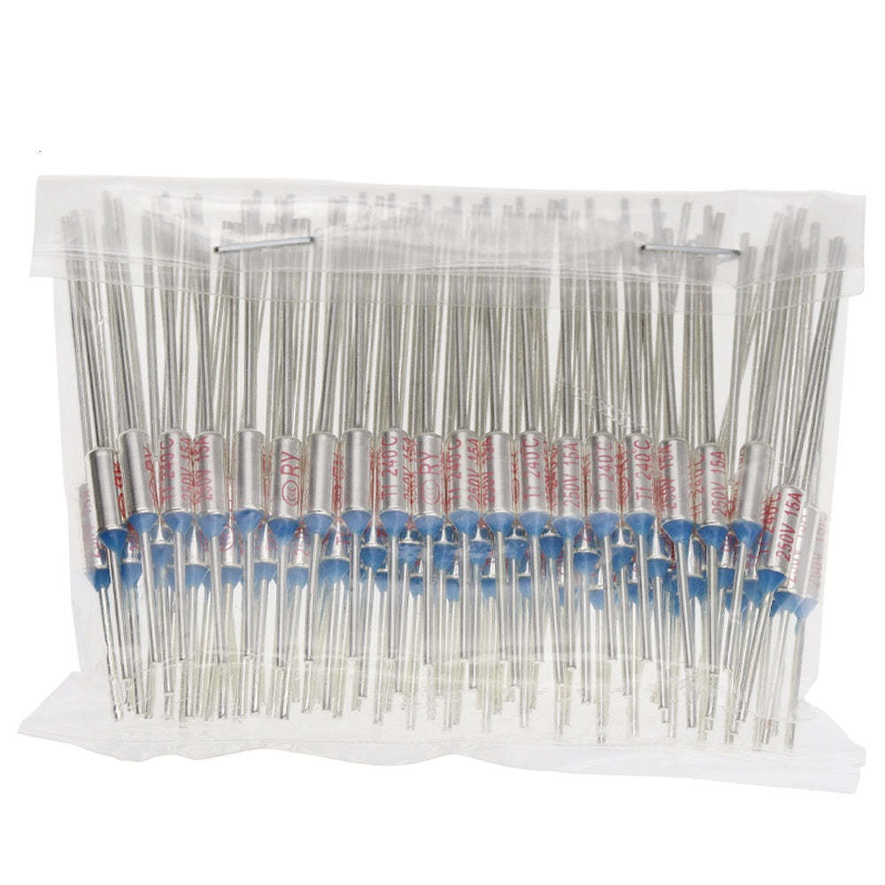 5Pcs Temperature RY 10A 15A 250V Tf Thermal Fuse 65C 85C 100C 105C 110C 120C 130C 152C 165C 172C 185C 192C 200C 216C 240C 280C 300C