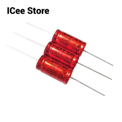 2Pcs Original SPT Capacitor Red Non Polar Capacitor NP 100V 1.5UF 2.2UF 3.3UF 4.7UF 5.6UF 6.8UF 10UF 12UF 22UF 33UF 47UF