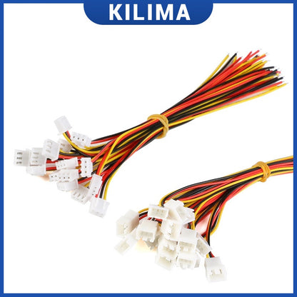 10Pairs XH2.54 Wire Cable 2/3/4/5/6 Pin Pitch 2.54mm 20cm 26AWG Connector XH Plug Male & Female Battery Charging Cable