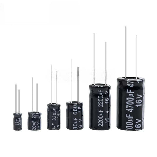 Electrolytic Capacitor 10V 16V 25V 35V 50V 10UF 220UF 100UF 470UF 1000UF 2200UF Aluminum Electrolytic Capacitor New