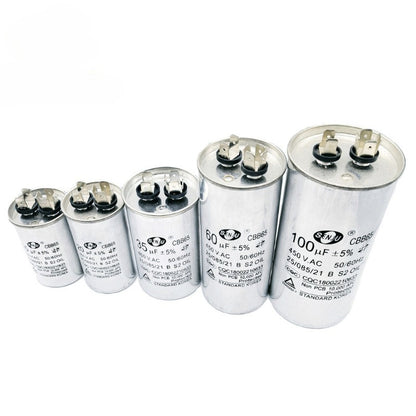 CBB65 Start Capacitor 450V 5UF-100UF 8UF 10UF 16UF 25UF 35UF 50UF 70UF Air conditioning compressor start capacitor