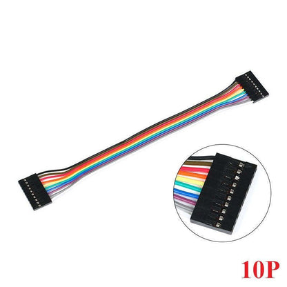 10Pcs Dupont Line 20cm 2.54mm Female To Female 2P/3P/5P/6P/7P/8P/9P/10P/12P Color Breadboard Cable Jump Wire Jumper for Arduino