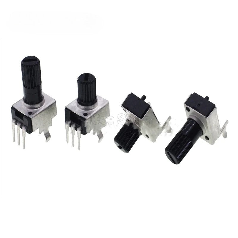 10Pcs RV09 Potentiometer 5K 10K 50K 100K Audio Potentiometer Adjustable Resistor 3pin Variable Resistors