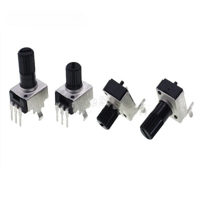 10Pcs RV09 Potentiometer 5K 10K 50K 100K Audio Potentiometer Adjustable Resistor 3pin Variable Resistors