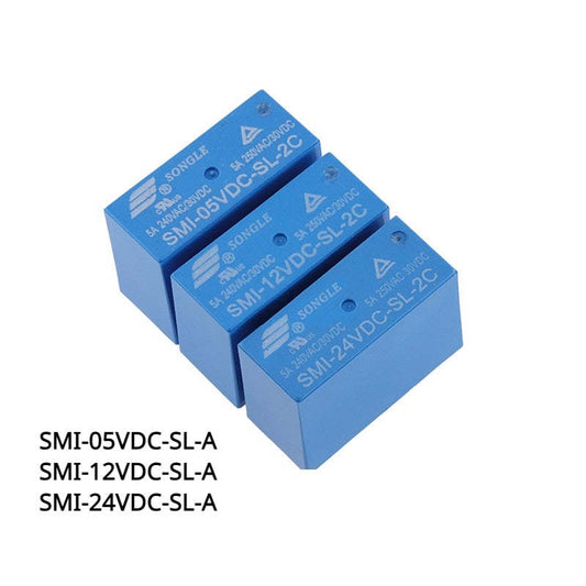 Original New Relay SMI-05V 12V 24VDC-SL-A -SL-C SL-2C 5A 10A 4pin 5pin 8pin 5V 12V 24V Power Relay