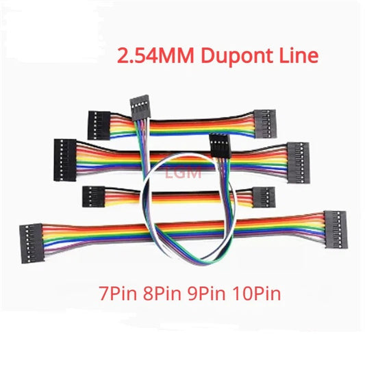 10Pcs 2.54 Wire 2.54MM Dupont Line 7Pin 8Pin 9Pin 10Pin Dupont Cable Connector JUMPER CABLE WIRE FOR PCB