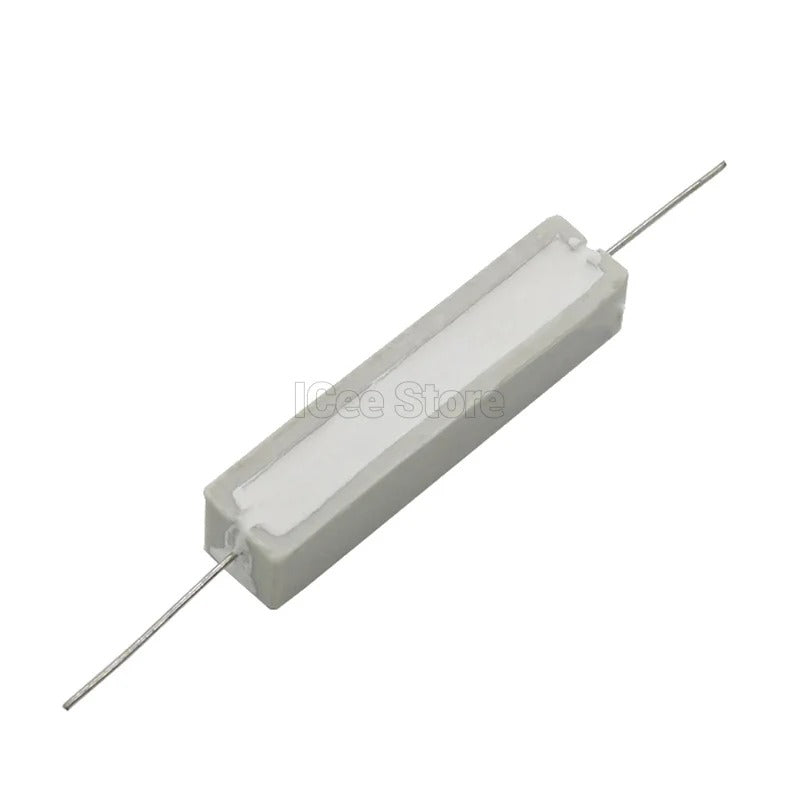 5Pcs 10W Cement Resistor 0.1R-10K 0.5R 1R 2R 3R 5R 8R 10R 15R 20R 25R 30R 47R 50R 100R 1K 3K 10K Ohm Power Resistor