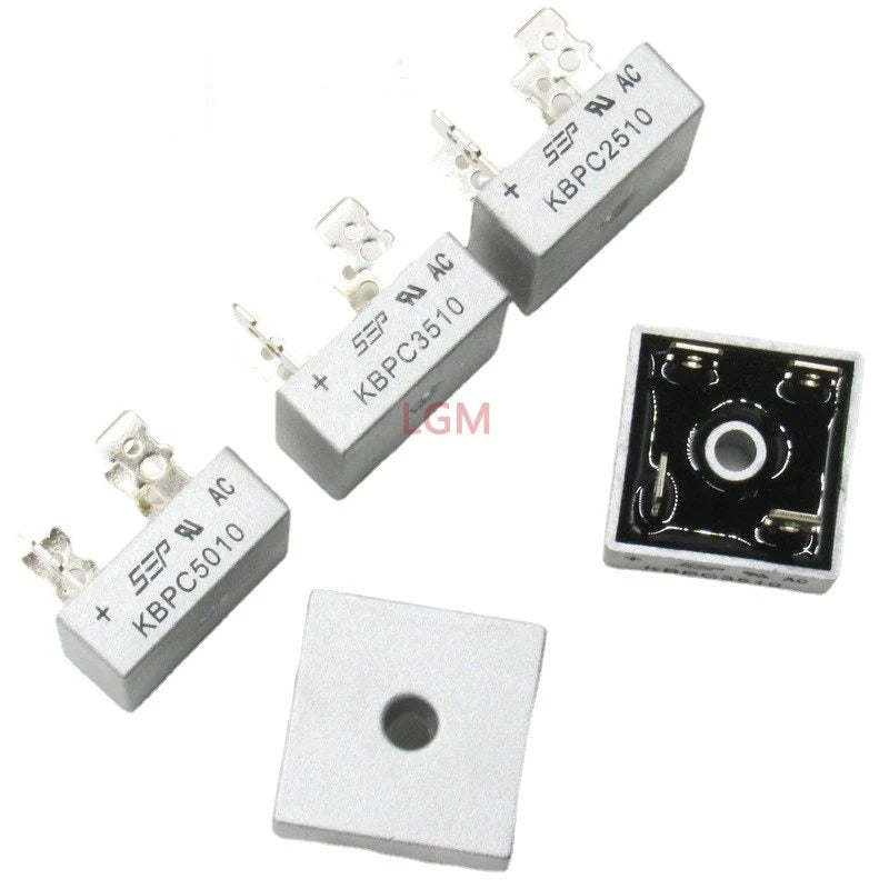 New Original Single-phase Bridge Stack KBPC5010 KBPC1510 KBPC2510 KBPC3510 KBP Single-phase Rectifier Diode Single-phase Bridge