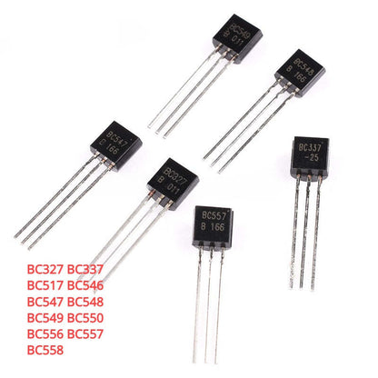 50Pcs BC327 BC337 BC517 BC546 BC547 BC548 BC549 BC550 BC556 BC557 BC558 Original Transistor