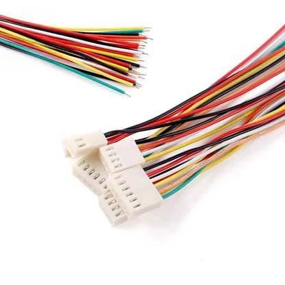 KF2510 Terminal Wire 2.54mm Spacing 2/3/4/5/6Pin Single Head Electronic Cable 20cm Connector Wire with straight needle and curved needle socket