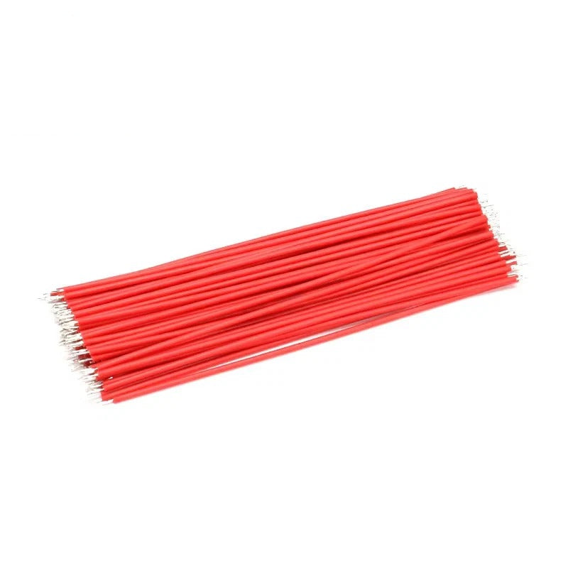 100/50Pcs Double Head Tin-Plated PCB Bread Board Jumper Cable Wire Connector Wire 24AWG 5/10/15/20/30cm Electronic  Wire Conductor Wire