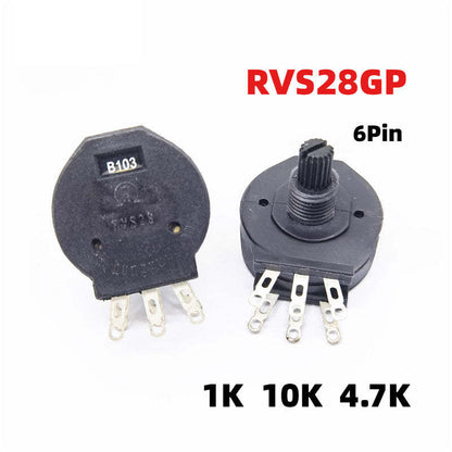 RVS28GP Potentiometer 6Pin B102 B103 B472 1K 10K 4.7K Potentiometer Commonly used in electric welding machines