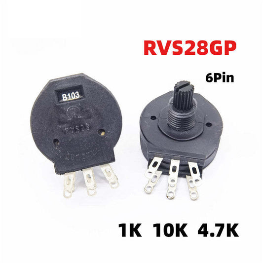 RVS28GP Potentiometer 6Pin B102 B103 B472 1K 10K 4.7K Potentiometer Commonly used in electric welding machines