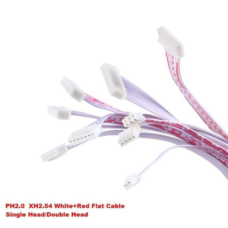 5Pcs XH2.54 10cm 20cm 2P 3P 4P 5P 6P 8P 10P 12P Single Double Head Crimp Electronic Flat Plug Wire Terminal Connector Cable