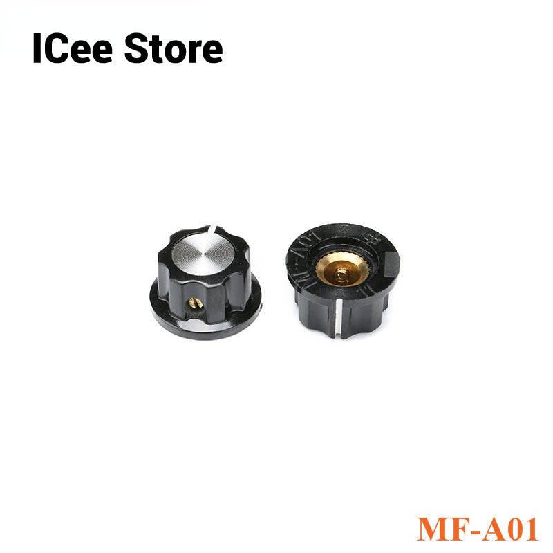 2Pcs Potentiometer Knob Cap MF-A01 MF-A02 MF-A03 MF-A04 MF-A05 Rotary Switch Knobs Caps 6mm for RV24 3590S WHT118 WXD3