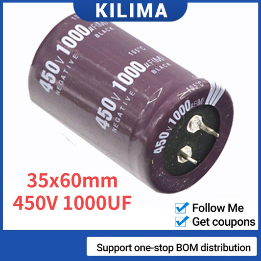 Electrolytic Capacitors 450V 1000UF Volume 35x60mm