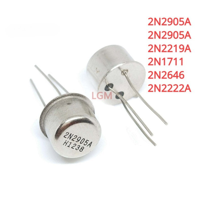 5Pcs Original TO-39 ST Transistor 2N2905A 2N2219A 2N1711 2N2646  2N2222A