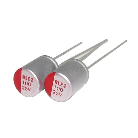 10Pcs Solid Electrolytic Capacitor Super Low ESR DIP 6.3V 10V 16V 25V 35V 100UF 220UF 470UF 1000UF
