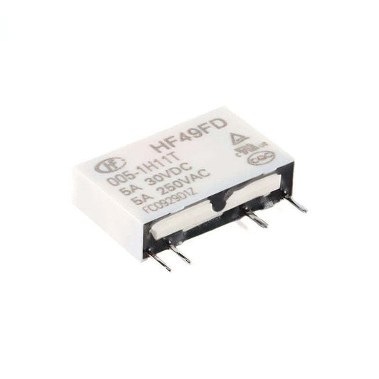 Power Relay HF49FD HF49FD-005-1H11T HF49FD-012-1H11T HF49FD-024-1H11T DC 5V 12V 24V 5A 4Pin Relais Feet Distance 5.08mm