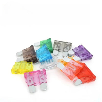 20Pcs Medium Car Fuse Standard Fuse Blade Insert auto Car Truck ZINC Pins 1A 2A 3A 4A 5A 7.5A 10A 15A 20A 25A 30A 35A 40A 50A