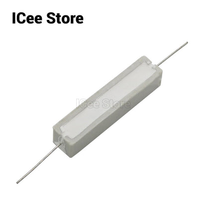 5Pcs 10W Cement Resistor 0.1R-10K 0.5R 1R 2R 3R 5R 8R 10R 15R 20R 25R 30R 47R 50R 100R 1K 3K 10K Ohm Power Resistor