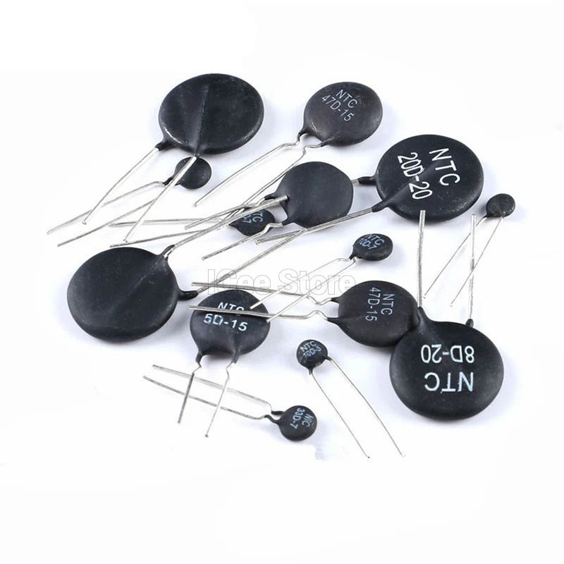 Thermal Resistors NTC 3D/5D/8D/20D/10D  Thermal Resistor 5D-11 10D-9 10D-11 47D-15 10D-20 10D-13 8D-11 10D-15 5D-15 10D-7 MF11-103 10D-25 8D-20 20D-20 5D-9