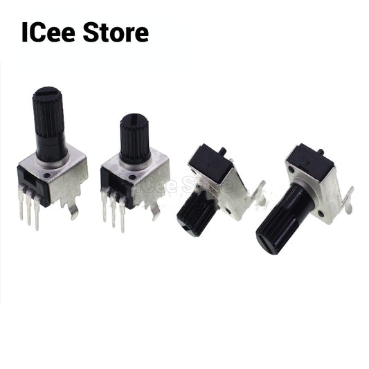 10Pcs RV09 Potentiometer 5K 10K 50K 100K Audio Potentiometer Adjustable Resistor 3pin Variable Resistors