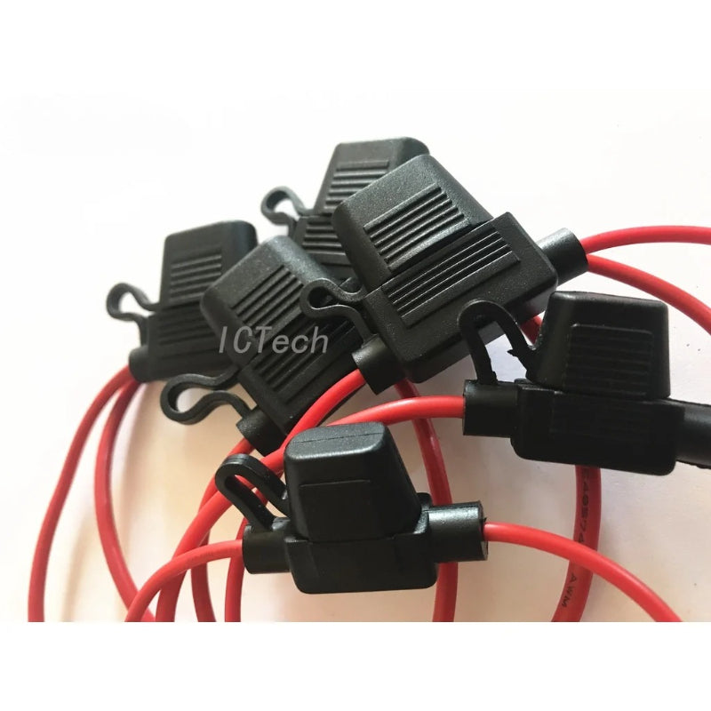 1Set Car Fuse Holder Waterproof Fuse Box and Car Blade Fuse 2A 3A 5A  20A 25A 30A 40A