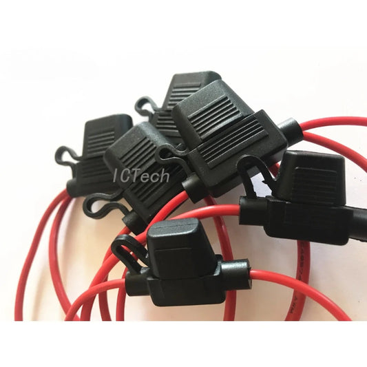 1Set Car Fuse Holder Waterproof Fuse Box and Car Blade Fuse 2A 3A 5A  20A 25A 30A 40A