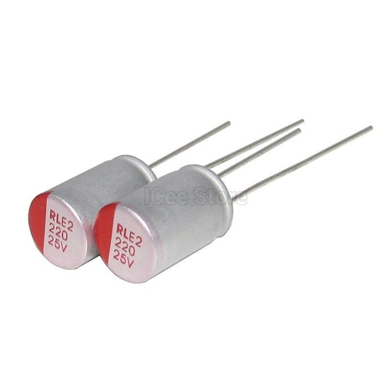 10Pcs Solid Electrolytic Capacitor Super Low ESR DIP 6.3V 10V 16V 25V 35V 100UF 220UF 470UF 1000UF