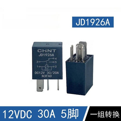 Automotive Relay JD1927A JD1926A JD2927A JD2926 12V 24V 30A for Fuel Pump, Air Conditioning, Cooling Fans in Trucks, Cars, and Commercial Vehicles