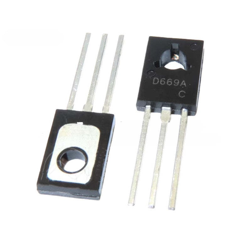 20Pcs Original 2SD669A 2SB649A TO-126 Complementary Bipolar Transistors (NPN/PNP Pair) - D669A Audio Power Amplifier Driver Transistors, 160V 1.5A