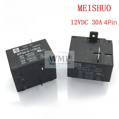 Original MEISHUO Relay MPQ4-S-112D-A 12VDC 4Pin 30A T91 Relay New