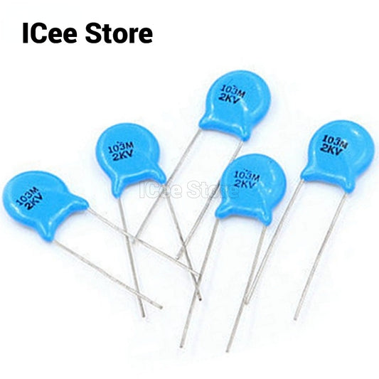 50Pcs High Voltage Ceramic Capacitor 1KV 2KV 3KV 5PF 30PF 47PF 56PF 100PF 220PF 1NF 2.2NF 3.3NF 4.7NF 10NF 100NF 471 222 223 103