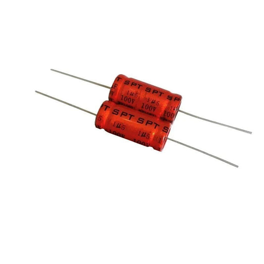 2Pcs Original SPT Capacitor Red Non Polar Capacitor NP 100V 1.5UF 2.2UF 3.3UF 4.7UF 5.6UF 6.8UF 10UF 12UF 22UF 33UF 47UF