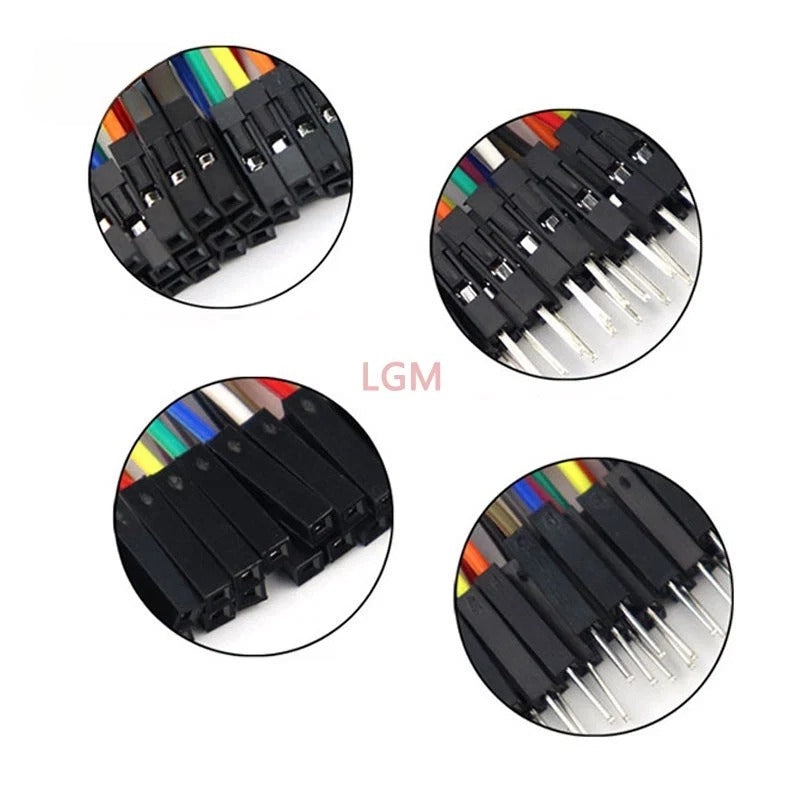 Dupont Line 10CM 20CM 30CM 40PIN Male To Male + Female To Male + Female To Female Jumper Dupont Wire Cable 400 Points Breadboard