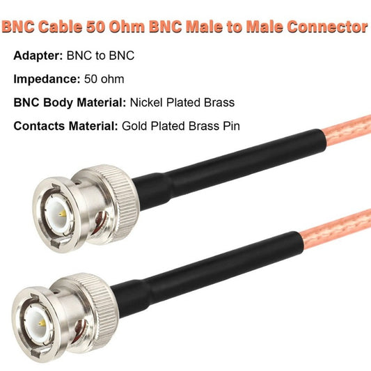 1M 3.28FT RF BNC Cables 50 Ohm BNC Male Cable RG316 Antenna Cable for Antenna Scanners Handheld Ham Radios Etc.