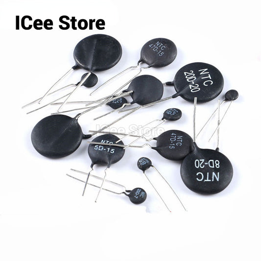 20Pcs Thermal Resistors NTC 3D/5D/8D/20D/10D  Thermal Resistor 5D-11 10D-9 10D-11 47D-15 10D-20 10D-13 8D-11 10D-15 5D-15 10D-7 MF11-103 10D-25 8D-20 20D-20 5D-9