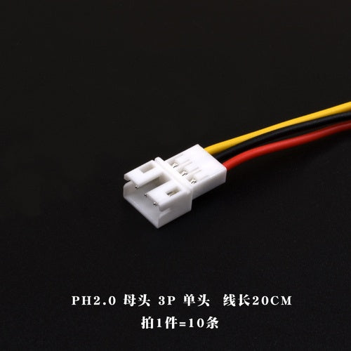 10Pcs Micro JST PH 2.0mm Pitch Male Female Socket Wire Cable Connector 2P-6Pin PH2.0 Plug Jack Terminal Cables 26AWG 20CM